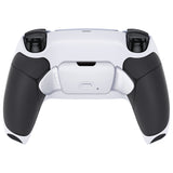 eXtremeRate Remappable RISE V3 Remap Kit for PS5 Controller BDM-030/040/050 - Rubberized Black Grip with White Back Paddles - XPFU6011G4