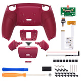 eXtremeRate Remappable RISE V3 Remap Kit for PS5 Controller BDM-030/040/050 - Rubberized Cosmic Red - XPFU6008G4