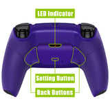 eXtremeRate Remappable RISE V3 Remap Kit for PS5 Controller BDM-030/040/050 - Rubberized Galactic Purple - XPFU6007G4