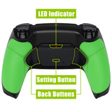 eXtremeRate Remappable RISE V3 Remap Kit for PS5 Controller BDM-030/040/050 - Rubberized Green - XPFU6004G4