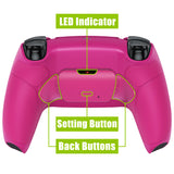 eXtremeRate Remappable RISE V3 Remap Kit for PS5 Controller BDM-030/040/050 - Rubberized Nova Pink - XPFU6009G4