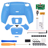 eXtremeRate Remappable RISE V3 Remap Kit for PS5 Controller BDM-030/040/050 - Rubberized Starlight Blue - XPFU6006G4