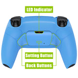 eXtremeRate Remappable RISE V3 Remap Kit for PS5 Controller BDM-030/040/050 - Rubberized Starlight Blue - XPFU6006G4