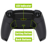 eXtremeRate Remappable RISE V4 Remap Kit for PS5 Controller BDM-030/040/050/060 - Rubberized Black - XPFU6001G5