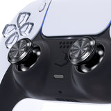 eXtremeRate Custom Black Metal Thumbsticks for PS5 Controller, Replacement Aluminum Analog Stick Joystick for PS4 Controller - Controller NOT Included - JPFC007