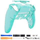 eXtremeRate Emerald Green Custom Back Housing Bottom Shell Compatible with ps5 Edge Controller, DIY Replacement Back Shell Cover Compatible with ps5 Edge Controller - DQZEGM005