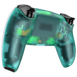 eXtremeRate Emerald Green Custom Back Housing Bottom Shell Compatible with ps5 Controller, Replacement Back Shell Cover Compatible with ps5 Controller - DPFM5009