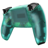 eXtremeRate Emerald Green Custom Back Housing Bottom Shell Compatible with ps5 Controller, Replacement Back Shell Cover Compatible with ps5 Controller - DPFM5009