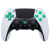 eXtremeRate Replacement D-pad R1 L1 R2 L2 Triggers Share Options Home Face Buttons Compatible with ps5 Edge Controller, Chameleon Green Purple Full Set Buttons Compatible with ps5 Edge Controller - JXTEGP010