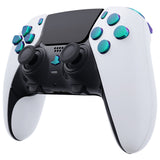 eXtremeRate Replacement D-pad R1 L1 R2 L2 Triggers Share Options Home Face Buttons Compatible with ps5 Edge Controller, Chameleon Green Purple Full Set Buttons Compatible with ps5 Edge Controller - JXTEGP010