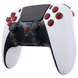 eXtremeRate Replacement D-pad R1 L1 R2 L2 Triggers Share Options Home Face Buttons Compatible with ps5 Edge Controller, Clear Red Full Set Buttons Compatible with ps5 Edge Controller - JXTEGM006