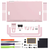 eXtremeRate Replacement DIY Rear Back Plate for Nintendo Switch 2 Handheld Console  (Without Kickstand) - Cherry Blossoms Pink - GLTNTM009