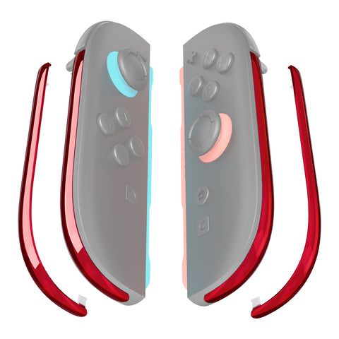 eXtremeRate Replacement Decorative Strips for Joycon 2 of Nintendo Switch 2 - Chrome Red - CULNTD003
