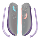 eXtremeRate Replacement Decorative Strips for Joycon 2 of Nintendo Switch 2 - Clear Atomic Purple - CULNTM001