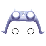 eXtremeRate Metallic Snowstorm Mauve Decorative Trim Shell Compatible with ps5 Controller, DIY Replacement Clip Shell, Custom Plates Cover Compatible with ps5 Controller w/ Accent Rings - GPFP3021