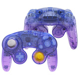 eXtremeRate Gradient Translucent Bluebell Replacement Faceplate Backplate with Buttons for Nintendo GameCube Controller - GCNP3007