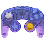 eXtremeRate Gradient Translucent Bluebell Replacement Faceplate Backplate with Buttons for Nintendo GameCube Controller - GCNP3007