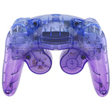 eXtremeRate Gradient Translucent Bluebell Replacement Faceplate Backplate with Buttons for Nintendo GameCube Controller - GCNP3007