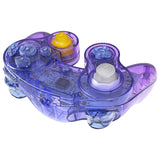 eXtremeRate Gradient Translucent Bluebell Replacement Faceplate Backplate with Buttons for Nintendo GameCube Controller - GCNP3007