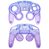 eXtremeRate Gradient Translucent Bluebell Replacement Faceplate Backplate with Buttons for Nintendo GameCube Controller - GCNP3007