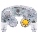 eXtremeRate Clear Replacement Faceplate Backplate with Buttons for Nintendo GameCube Controller - GCNM5003