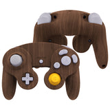 eXtremeRate Wood Grain Replacement Faceplate Backplate with Buttons for Nintendo GameCube Controller - GCNS2001