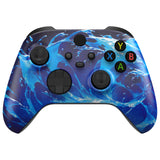 eXtremeRate Aqua Magic Replacement Part Faceplate, Housing Shell Case for Xbox Series S & Xbox Series X Controller Accessories - Controller NOT Included - FX3T207