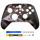 eXtremeRate Blossom In The Darkness Replacement Part Faceplate, Front Housing Shell Case for Xbox Series S & Xbox Series X Controller Accessories - Controller NOT Included - FX3R037