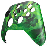eXtremeRate Corrosion Magic Replacement Part Faceplate, Housing Shell Case for Xbox Series S & Xbox Series X Controller Accessories - Controller NOT Included - FX3T210