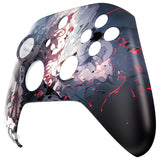 eXtremeRate Killing Clown Replacement Part Faceplate, Soft Touch Grip Housing Shell Case for Xbox Series S & Xbox Series X Controller Accessories - Controller NOT Included - FX3R015