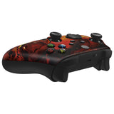 eXtremeRate Purgatory Fire Serpent Replacement Part Faceplate, Housing Shell Case for Xbox Series S & Xbox Series X Controller Accessories - Controller NOT Included - FX3T204