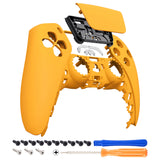eXtremeRate DIY Replacement Front Housing Shell with Touchpad for PS5 Controller BDM-010/020/030/040/050/060 - Caution Yellow - ZPFP3010G4