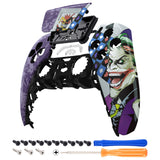 eXtremeRate DIY Replacement Front Housing Shell with Touchpad for PS5 Controller BDM-010/020/030/040/050/060 - Clown Cards - ZPFT1012G4