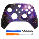 eXtremeRate Replacement Housing Shell Case for Xbox Series X/S & Xbox Core Controller (Model 1914) - Glow in Dark - Cosmic Camo - FX3T202
