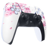 eXtremeRate Replacement Front Housing Shell with Touch Pad Cover for PS5 Controller BDM-010/020/030/040/050/060 - Cherry Blossom Whisper - ZPFT1110G4