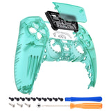 eXtremeRate Emerald Green Touchpad Front Housing Shell Compatible with ps5 Controller BDM-010/020/030/040/050, DIY Replacement Shell Custom Touch Pad Cover Compatible with ps5 Controller - ZPFM006G3