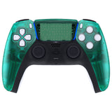 eXtremeRate Emerald Green Touchpad Front Housing Shell Compatible with ps5 Controller BDM-010/020/030/040/050, DIY Replacement Shell Custom Touch Pad Cover Compatible with ps5 Controller - ZPFM006G3