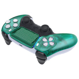 eXtremeRate Emerald Green Touchpad Front Housing Shell Compatible with ps5 Controller BDM-010/020/030/040/050, DIY Replacement Shell Custom Touch Pad Cover Compatible with ps5 Controller - ZPFM006G3