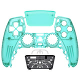 eXtremeRate Emerald Green Touchpad Front Housing Shell Compatible with ps5 Controller BDM-010/020/030/040/050, DIY Replacement Shell Custom Touch Pad Cover Compatible with ps5 Controller - ZPFM006G3