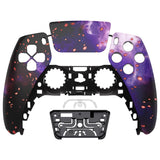 eXtremeRate Replacement Front Housing Shell with Touch Pad Cover for PS5 Controller BDM-010/020/030/040/050 - Glow in Dark - Cosmic Camo - ZPFT1109G3