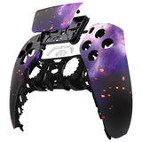 eXtremeRate Replacement Front Housing Shell with Touch Pad Cover for PS5 Controller BDM-010/020/030/040/050 - Glow in Dark - Cosmic Camo - ZPFT1109G3
