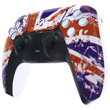 eXtremeRate Replacement Front Housing Shell with Touch Pad Cover for PS5 Controller BDM-010/020/030/040/050 - Impression UK Flag - ZPFT1054G3