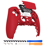 eXtremeRate Passion Red Touchpad Front Housing Shell Compatible with ps5 Controller BDM-010/020/030/040/050, DIY Replacement Shell Custom Touch Pad Cover Faceplate Compatible with ps5 Controller - ZPFP3021G3