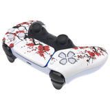 eXtremeRate Replacement Front Housing Shell with Touch Pad Cover for PS5 Controller BDM-010/020/030/040/050/060 - Winter Blossom - ZPFT1108G4