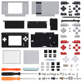 eXtremeRate Classic NES Style Replacement Full Housing Shell for Nintendo DS Lite, Custom Handheld Console Case Cover with Buttons, Screen Lens for Nintendo DS Lite NDSL - Console NOT Included - DSLY004