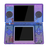 eXtremeRate Gradient Translucent Bluebell Replacement Full Housing Shell for Nintendo DS Lite, Custom Handheld Console Case Cover with Buttons, Screen Lens for Nintendo DS Lite NDSL - Console NOT Included - DSLP3008