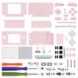 eXtremeRate Cherry Blossoms Pink Replacement Full Housing Shell for Nintendo DS Lite, Custom Handheld Console Case Cover with Buttons, Screen Lens for Nintendo DS Lite NDSL - Console NOT Included - DSLP3006