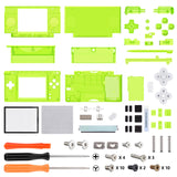 eXtremeRate Clear Lime Green Replacement Full Housing Shell for Nintendo DS Lite, Custom Handheld Console Case Cover with Buttons, Screen Lens for Nintendo DS Lite NDSL - Console NOT Included - DSLM5010