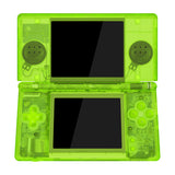 eXtremeRate Clear Lime Green Replacement Full Housing Shell for Nintendo DS Lite, Custom Handheld Console Case Cover with Buttons, Screen Lens for Nintendo DS Lite NDSL - Console NOT Included - DSLM5010