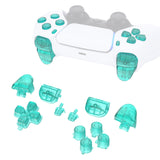eXtremeRate Replacement D-pad R1 L1 R2 L2 Triggers Share Options Face Buttons, Emerald Green Full Set Buttons Compatible with ps5 Controller BDM-010 & BDM-020 - JPF3026G2